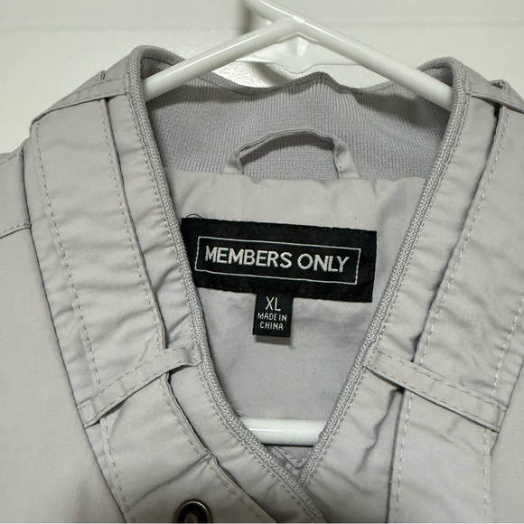 Members Only Bomber Jacket Men’s XL Gray - Picture 4 of 8